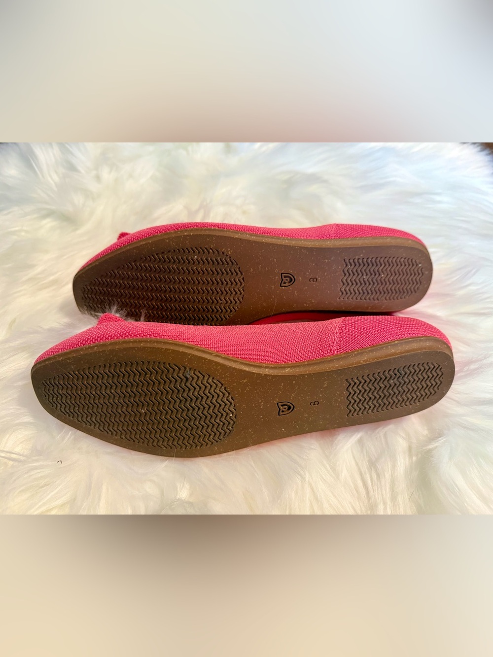 Rothy's The Petal Square Flats Soiree Pink - Picture 2 of 4
